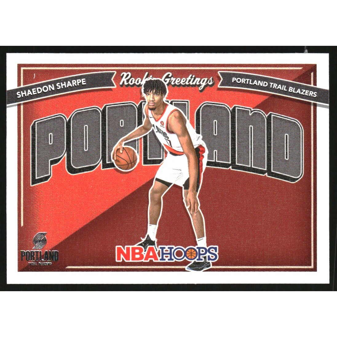 2022-23 Hoops Rookie Greetings #7 Shaedon Sharpe