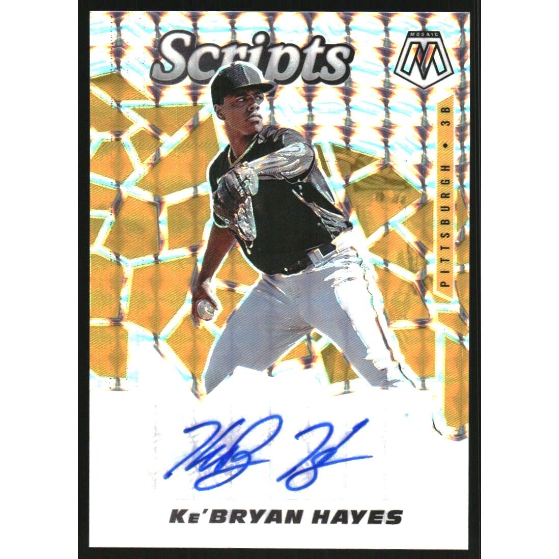 2021 Panini Mosaic Scripts #26 Ke'Bryan Hayes