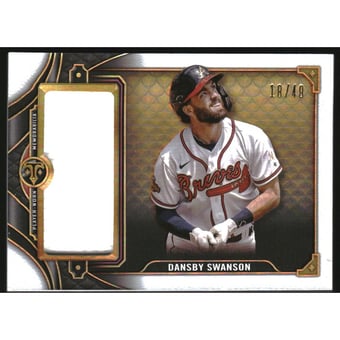 2022 Topps Triple Threads Single Jumbo Relics #SJR1DS1 Dansby Swanson