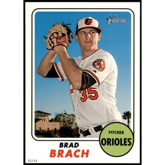 2017 Topps Heritage 5x7 #549 Brad Brach