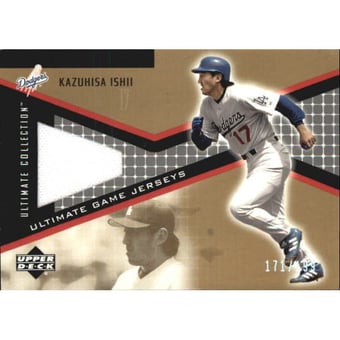 2002 Ultimate Collection Game Jersey Tier 4 #KI Kazuhisa Ishii