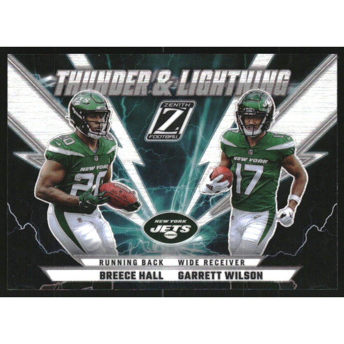 2022 Zenith Thunder and Lightning #15 Breece Hall/Garrett Wilson