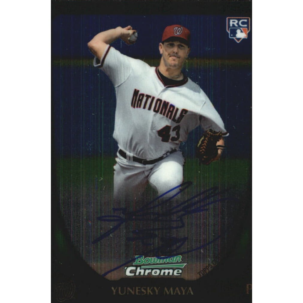 2011 Bowman Chrome Rookie Autographs #200 Yunesky Maya