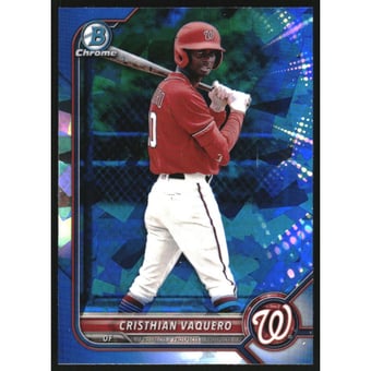 2022 Bowman Chrome Draft Sapphire #BDC64 Cristhian Vaquero