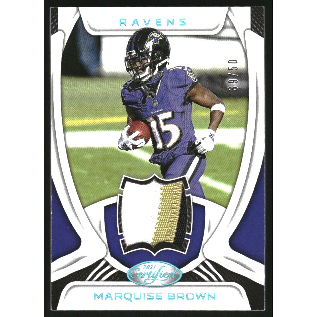2021 Certified Materials Teal #22 Marquise Brown