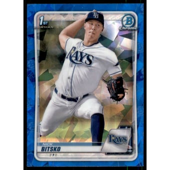 2020 Bowman Chrome Draft Sapphire #BD61 Nick Bitsko