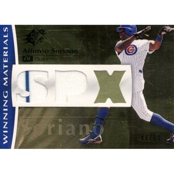 2008 SPx Winning Materials Dual SPx #AS Alfonso Soriano