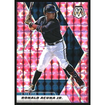 2021 Panini Mosaic Mosaic Pink Camo #109 Ronald Acuna Jr.