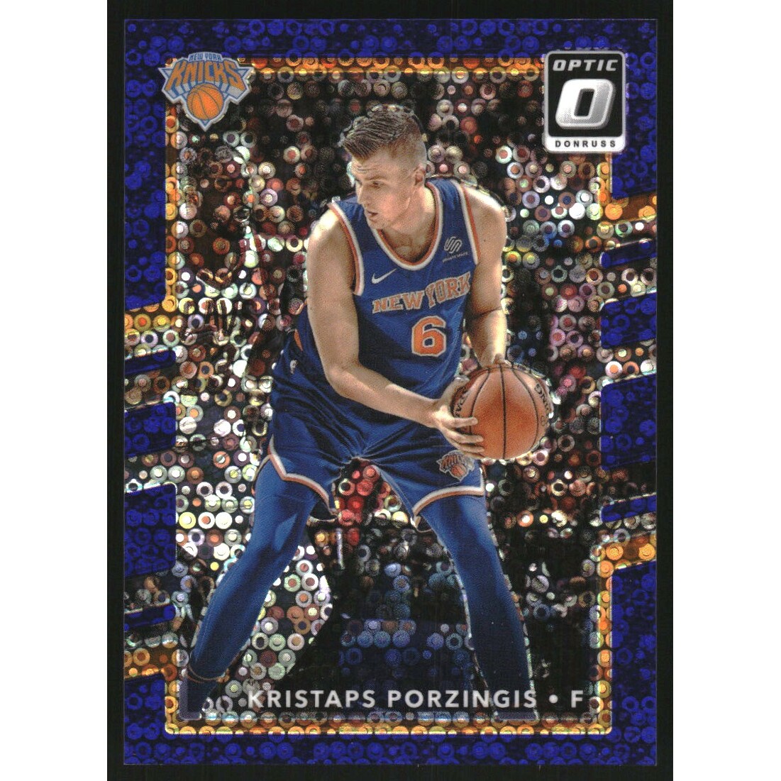 2017-18 Donruss Optic Fast Break Purple #98 Kristaps Porzingis