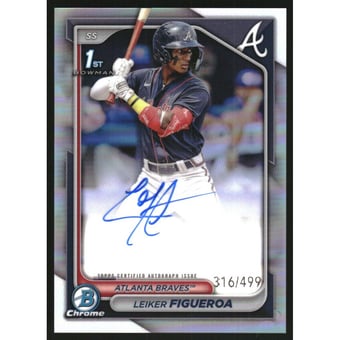 2024 Bowman Chrome Prospect Autographs Refractors #CPALF Leiker Figueroa