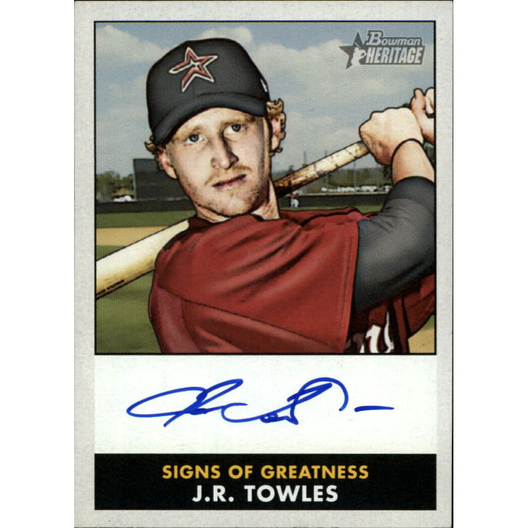 2007 Bowman Heritage Signs of Greatness #JT J.R. Towles G. rookie card picture