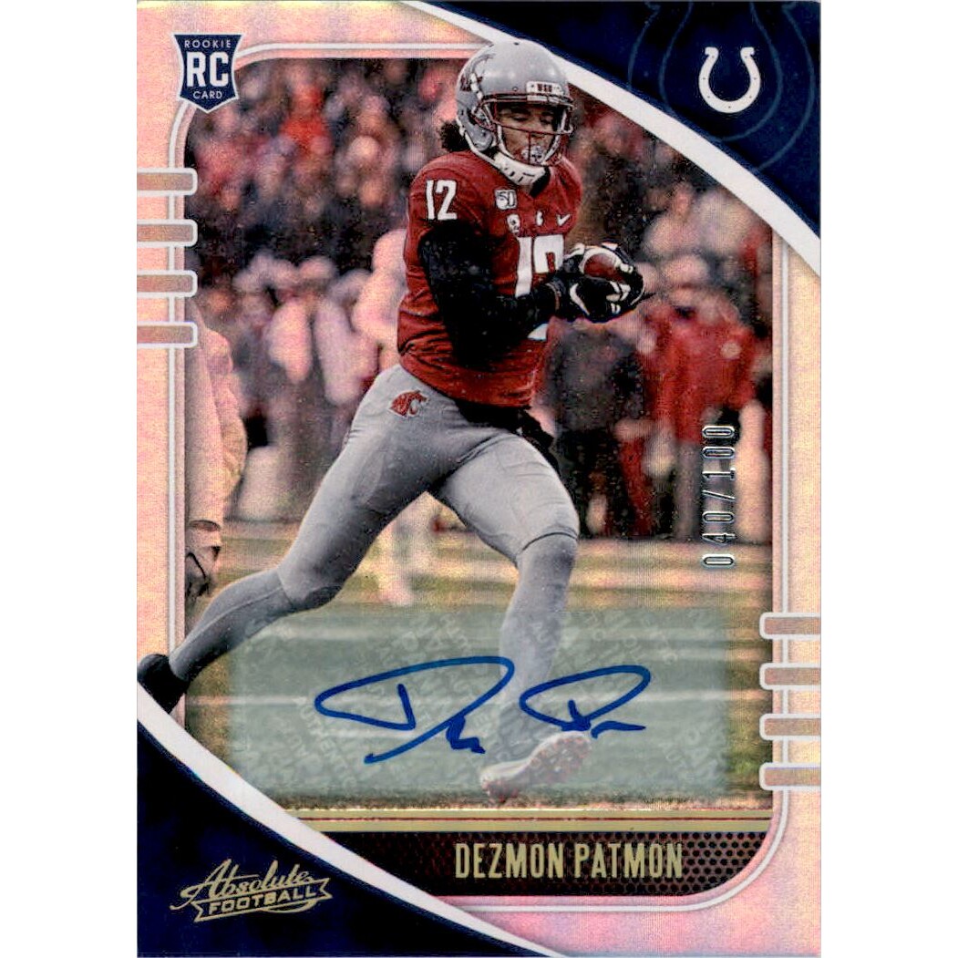 2020 Absolute Signature Rookies Spectrum #133 Dezmon Patmon/100