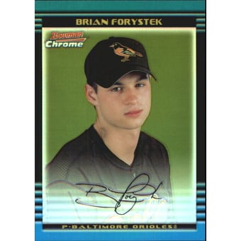2002 Bowman Chrome Gold Refractors #277 Brian Forystek