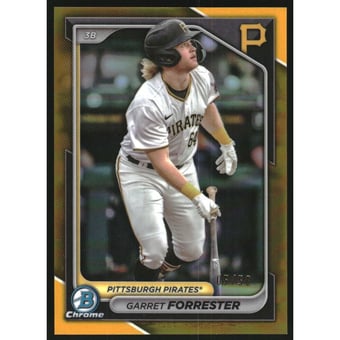 2024 Bowman Chrome Prospects Gold Refractors #BCP148 Garret Forrester