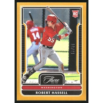 2023 Panini Three and Two Gold #63 Robert Hassell