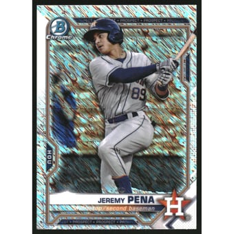 2021 Bowman Chrome Prospects Shimmer Refractors #BCP190 Jeremy Pena