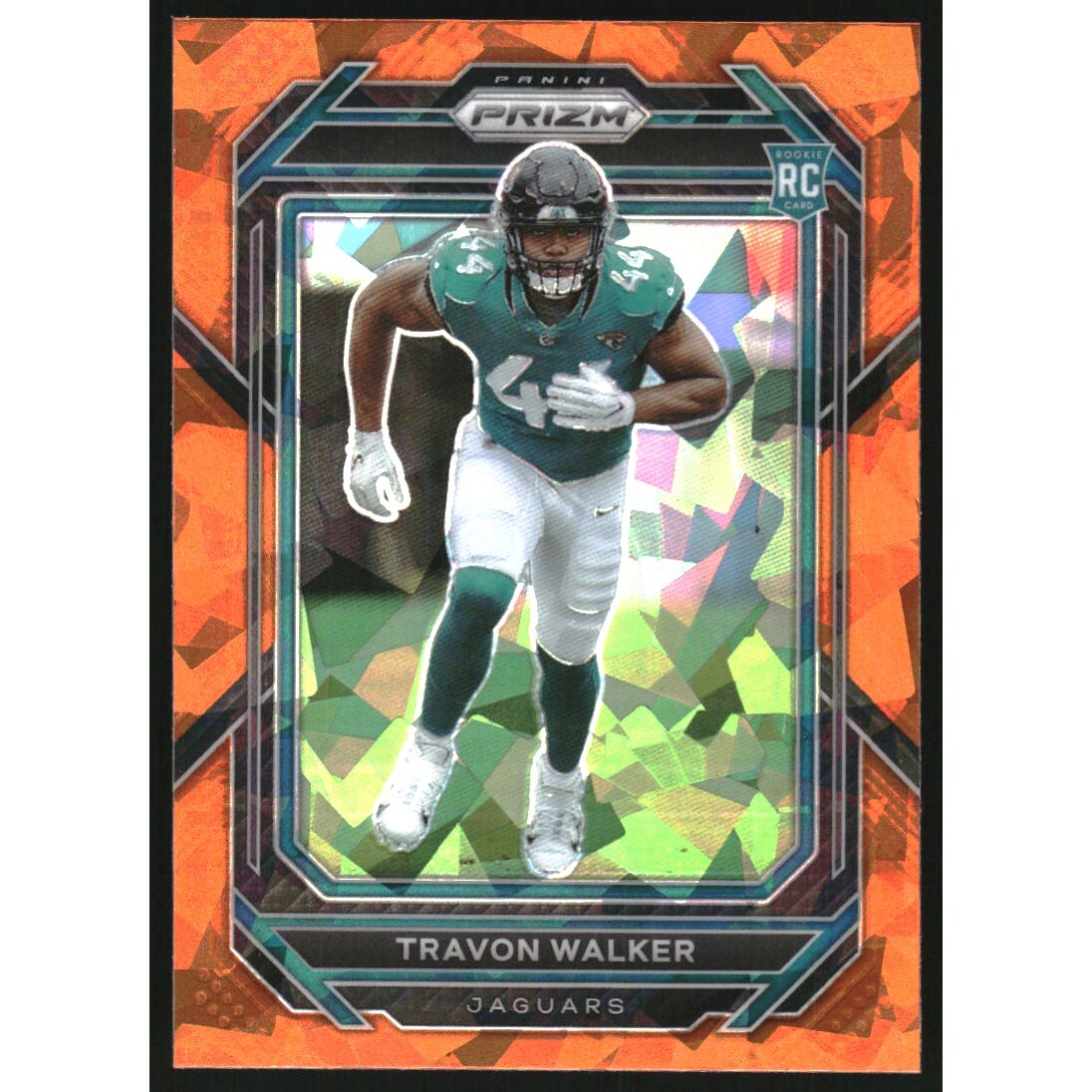 2022 Panini Prizm Prizms Orange Ice #339 Travon Walker