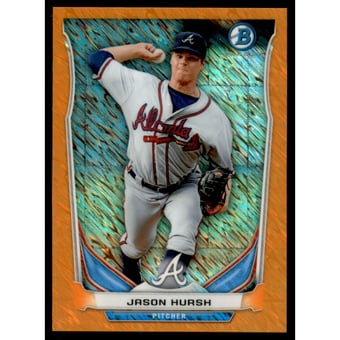 2014 Bowman Chrome Bowman Scout Top 5 Mini Orange Refractors #BMAB3 Jason Hursh