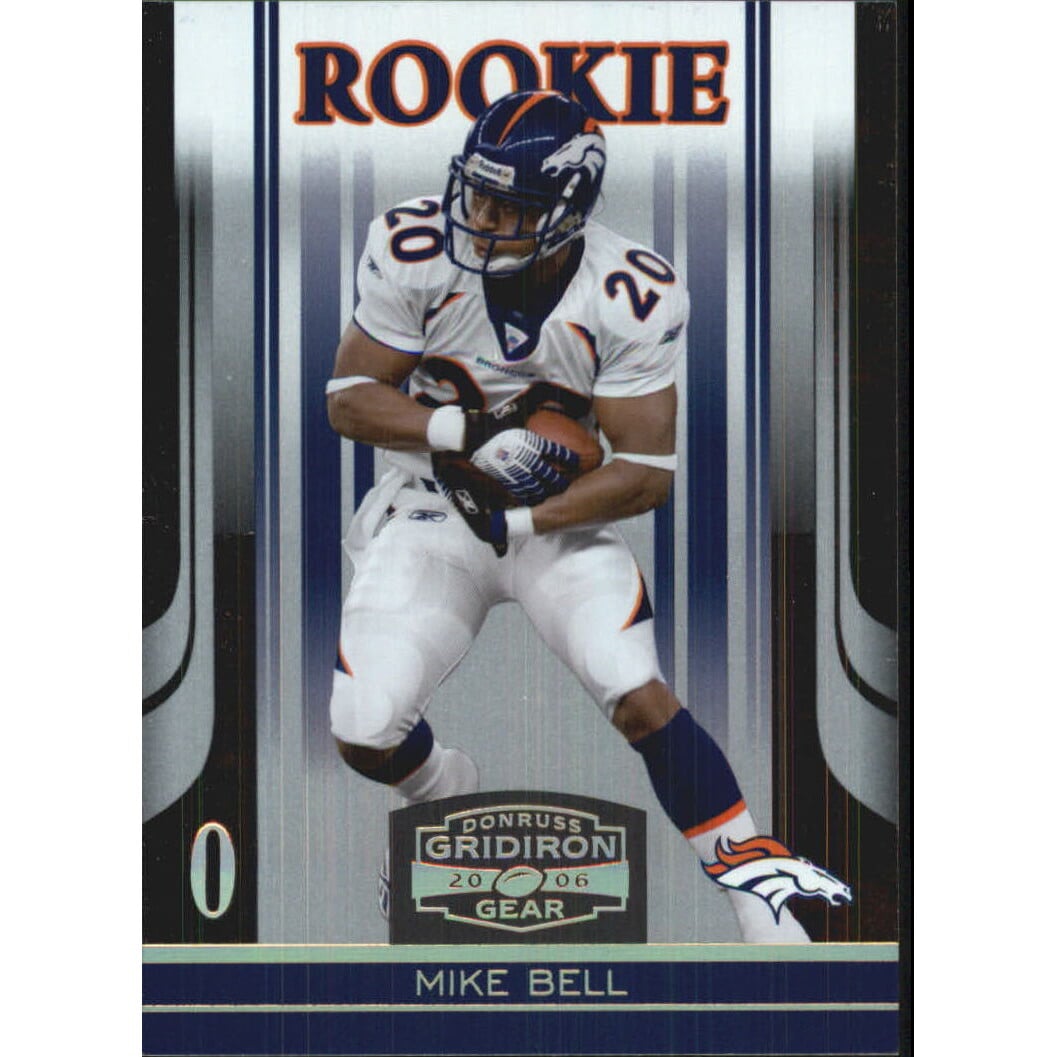 2006 Donruss Gridiron Gear Gold Holofoil O's #178 Mike Bell. rookie card picture