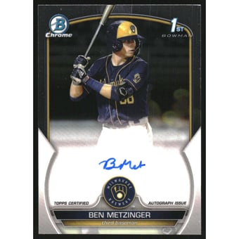 2023 Bowman Chrome Prospect Autographs #CPABM Ben Metzinger