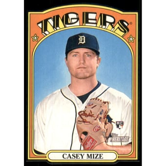 2021 Topps Heritage '72 Die Cuts #72DC22 Casey Mize