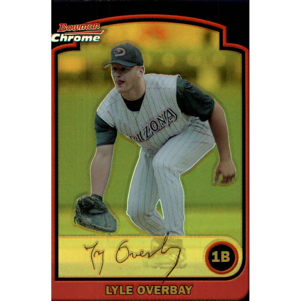 2003 Bowman Chrome Draft Gold Refractors #13 Lyle Overbay. rookie card picture