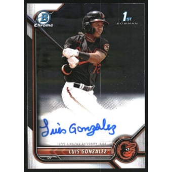 2022 Bowman Chrome Prospect Autographs #CPALG Luis Gonzalez