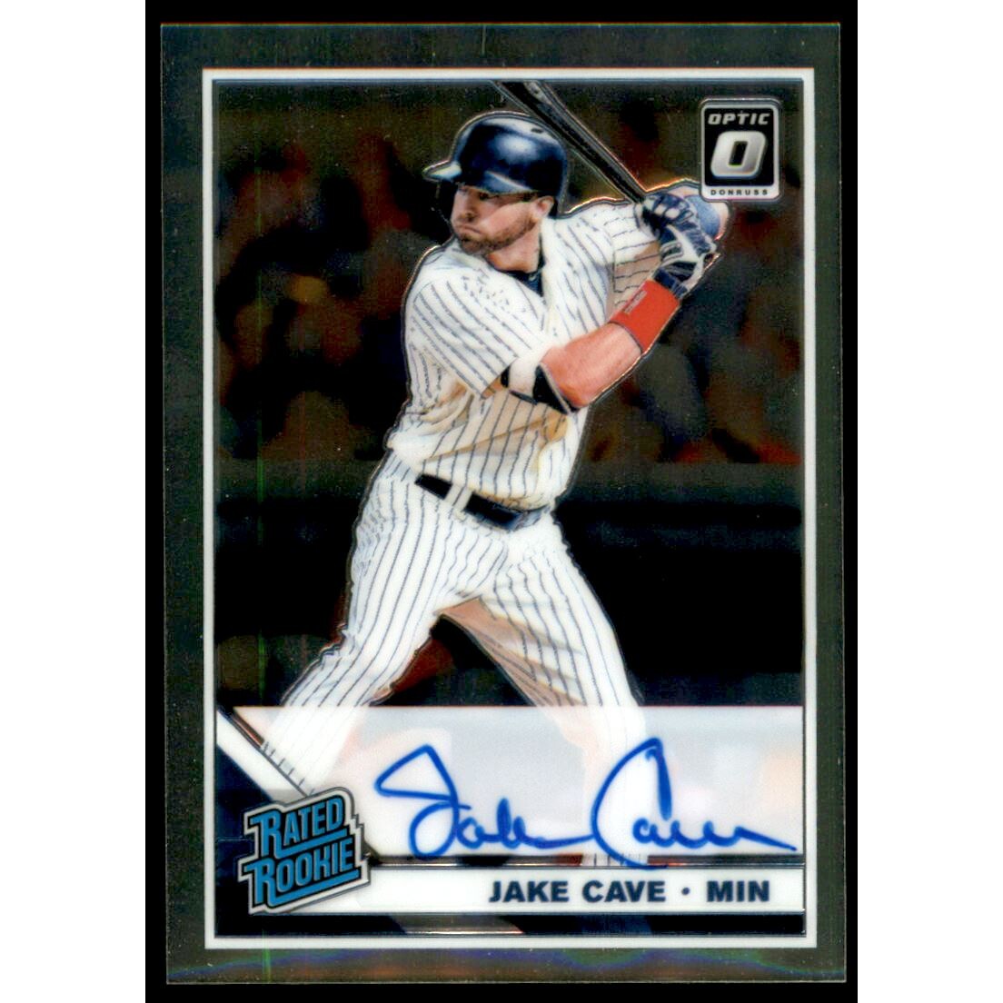 2019 Donruss Optic Rated Rookies Signatures #20 Jake Cave. rookie card picture