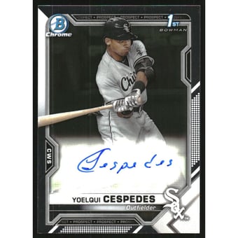 2021 Bowman Chrome Prospect Autographs #CPAYC Yoelqui Cespedes