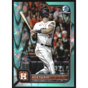 2022 Bowman Chrome Aqua RayWave Refractors #40 Kyle Tucker