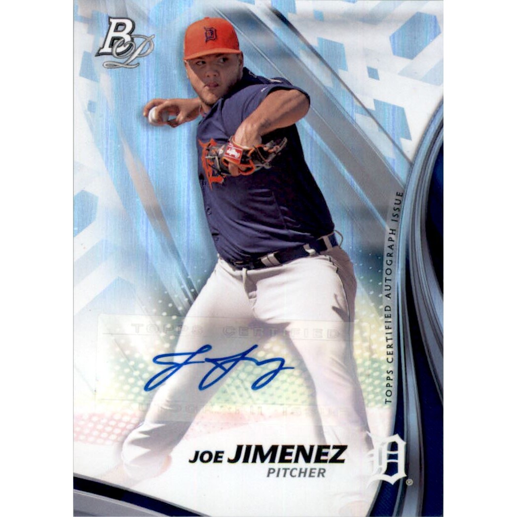2017 Bowman Platinum Top Prospects Autographs #TPJJ Joe Jimenez. rookie card picture