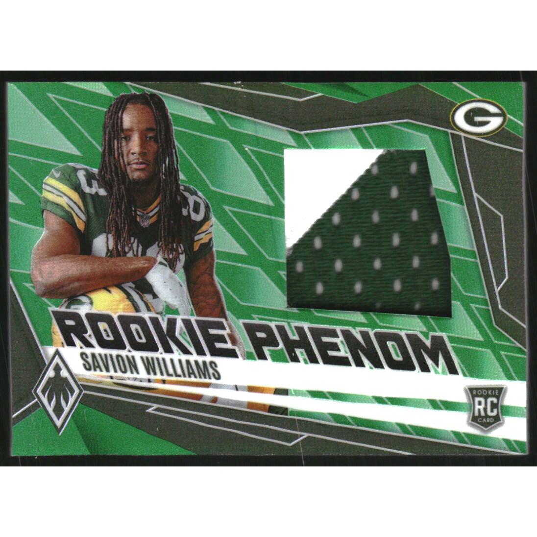2025 Panini Phoenix Rookie Phenom Jerseys Green #26 Savion Williams