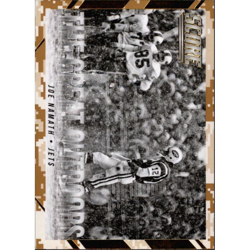 2015 Score The Great Outdoors Desert Camo #5 Joe Namath