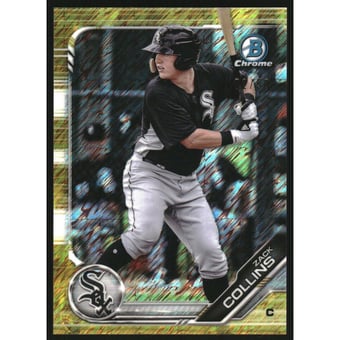 2019 Bowman Chrome Prospects Gold Shimmer Refractors #BCP76 Zack Collins