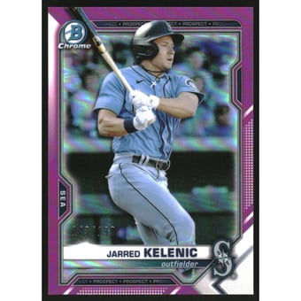 2021 Bowman Chrome Prospects Fuchsia Refractors #BCP102 Jarred Kelenic