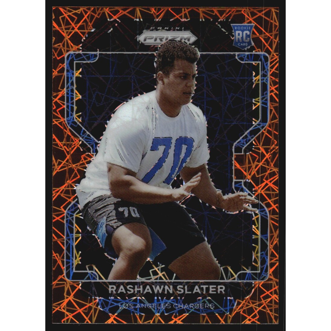 2021 Panini Prizm Prizms Lazer #431 Rashawn Slater