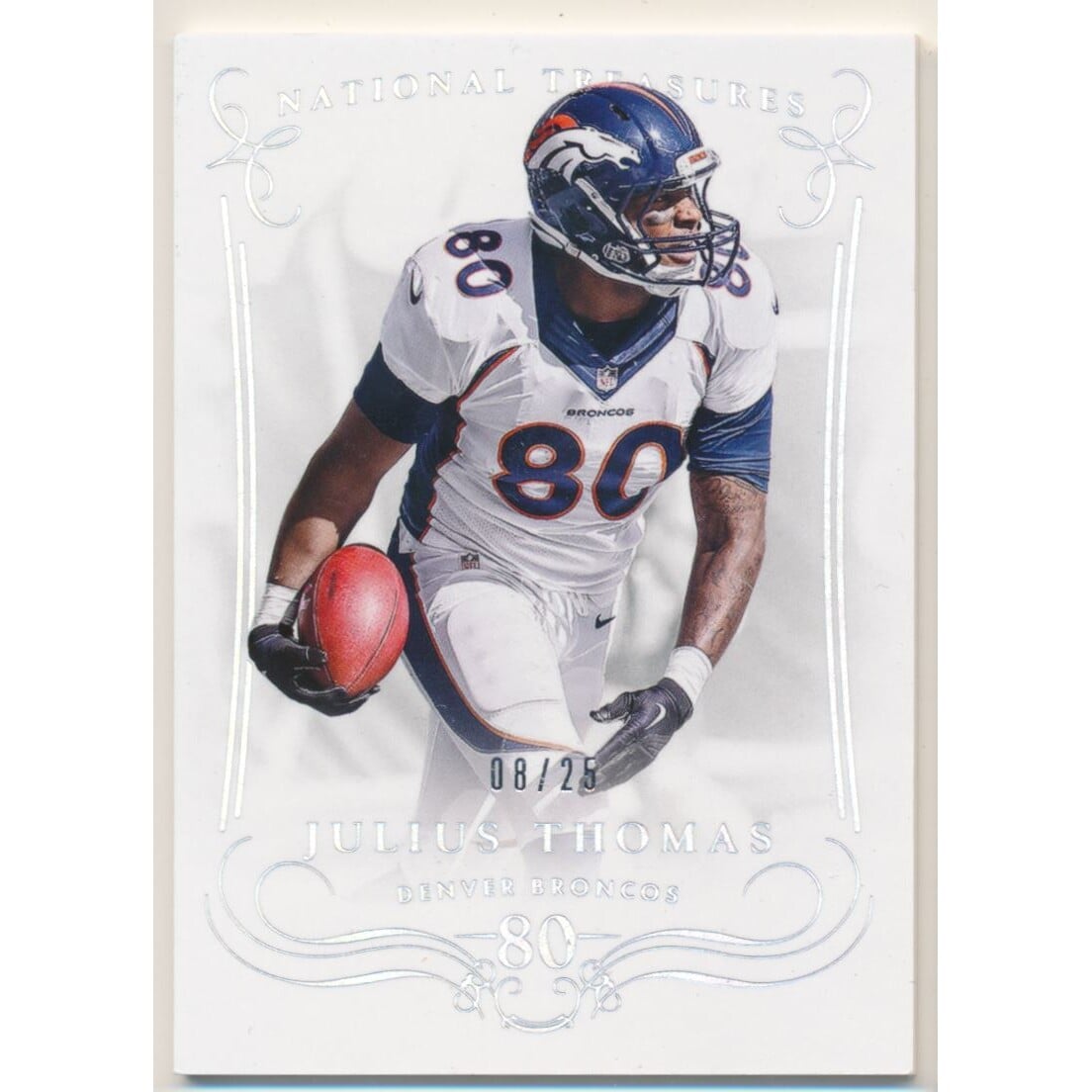 2014 Panini National Treasures Century Silver #1 Julius Thomas. rookie card picture