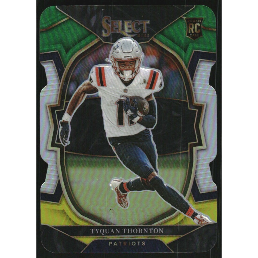 2022 Select Prizm Green and Yellow Die Cut #93 Tyquan Thornton