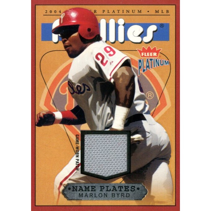 2004 Fleer Platinum Nameplates Team #MB Marlon Byrd/470 2004 Fleer Platinum Nameplates Team #MB Marlon Byrd/470