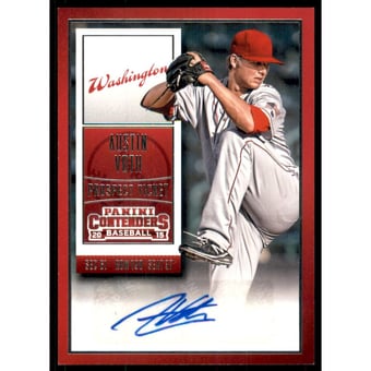 2015 Panini Contenders Prospect Ticket Autographs #11 Austin Voth