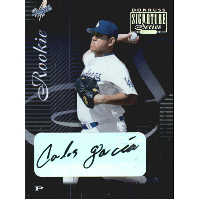 2001 Donruss Signature Series Proofs #163 Carlos Garcia AU. rookie card picture
