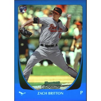 2011 Bowman Chrome Blue Refractors #210 Zach Britton