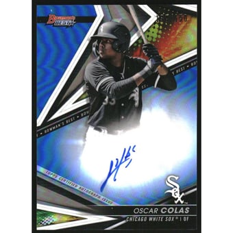 2022 Bowman's Best Best of '22 Autographs Blue Refractors #B22OC Oscar Colas