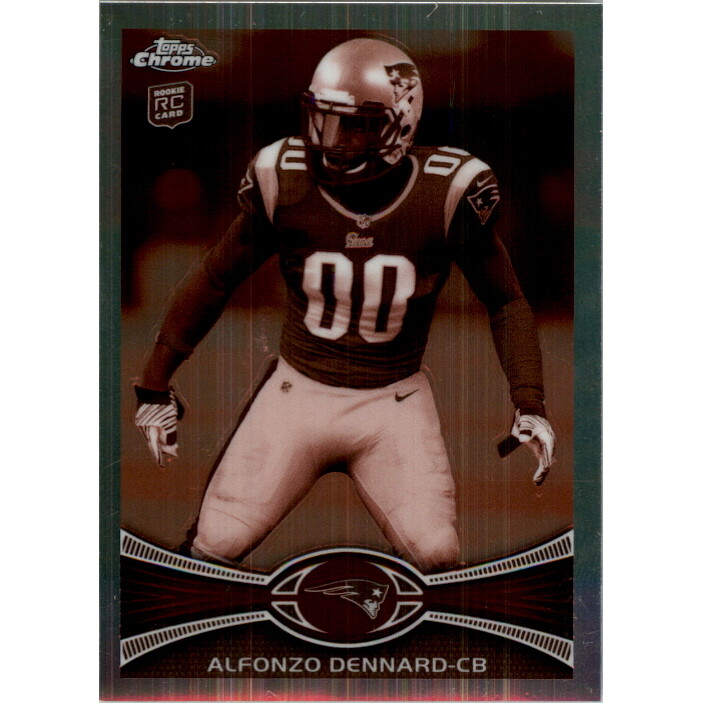 2012 Topps Chrome Sepia Refractors #15 Alfonzo Dennard. rookie card picture