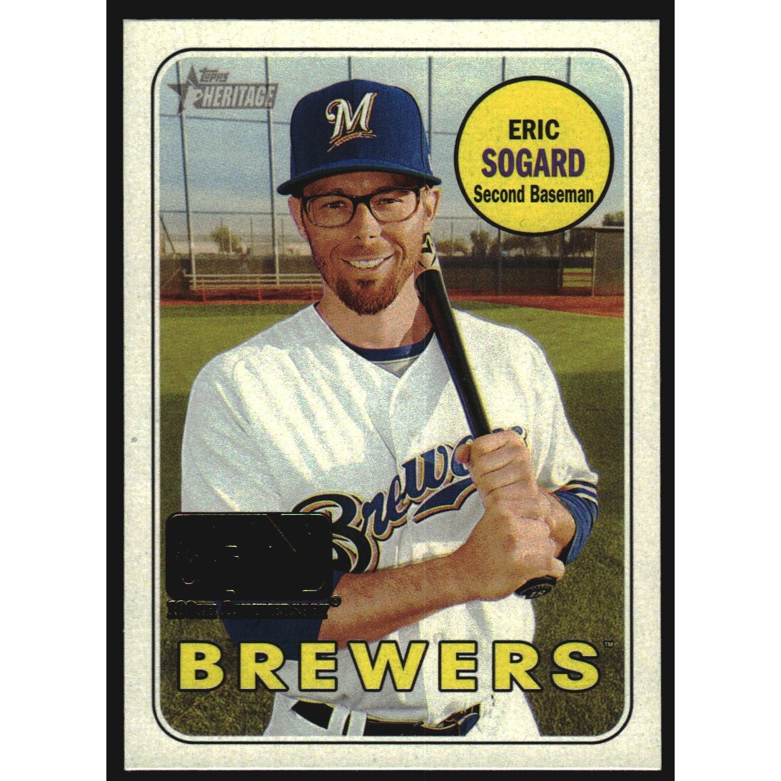 2018 Topps Heritage 100th Anniversary #380 Eric Sogard