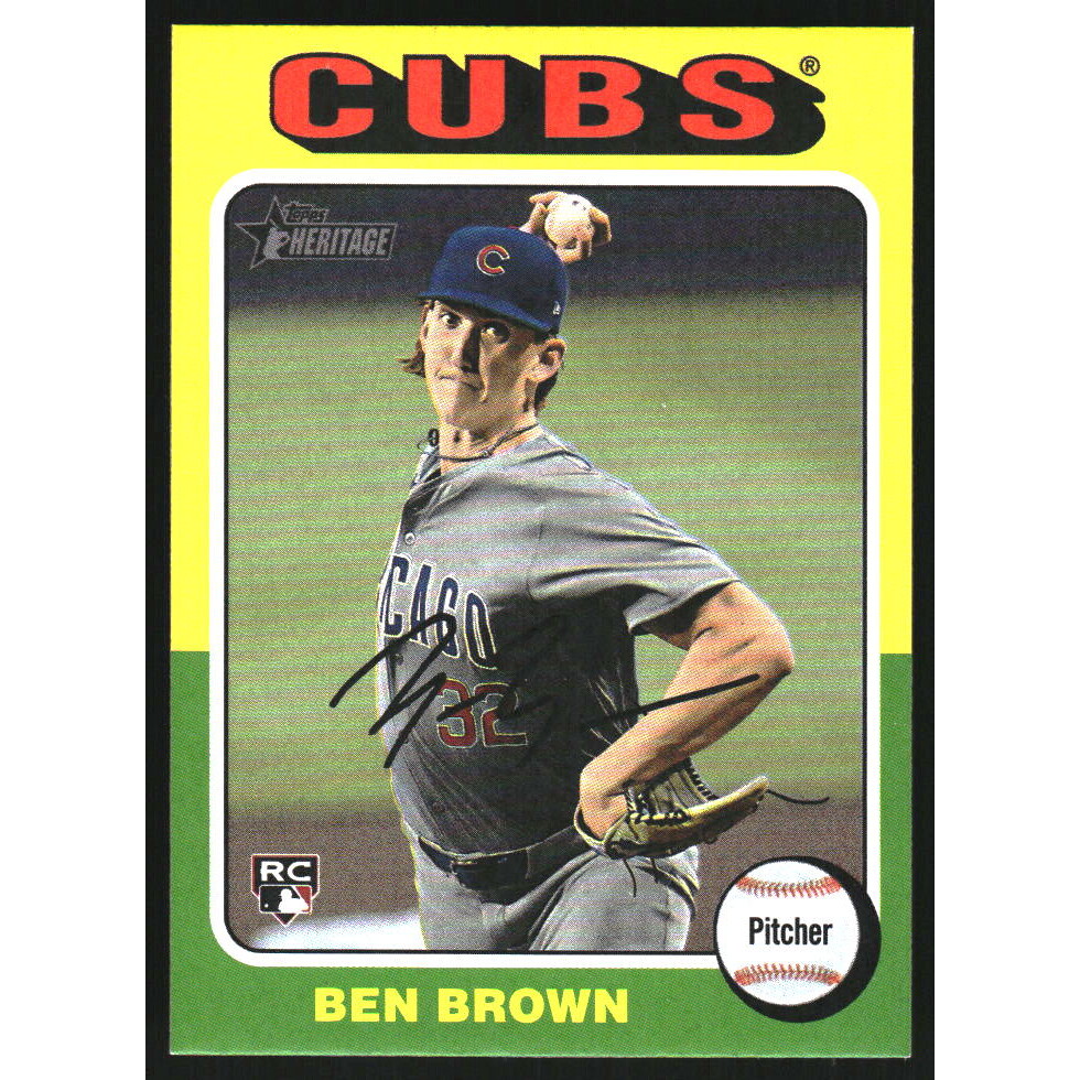 2024 Topps Heritage High Number Mini #724 Ben Brown. rookie card picture