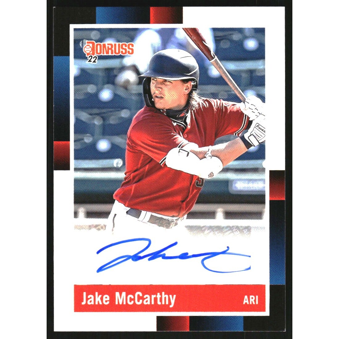 2022 Donruss Retro '88 Signatures #26 Jake McCarthy. rookie card picture