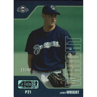 2002 Upper Deck 40-Man Electric Rainbow #534 Jamey Wright