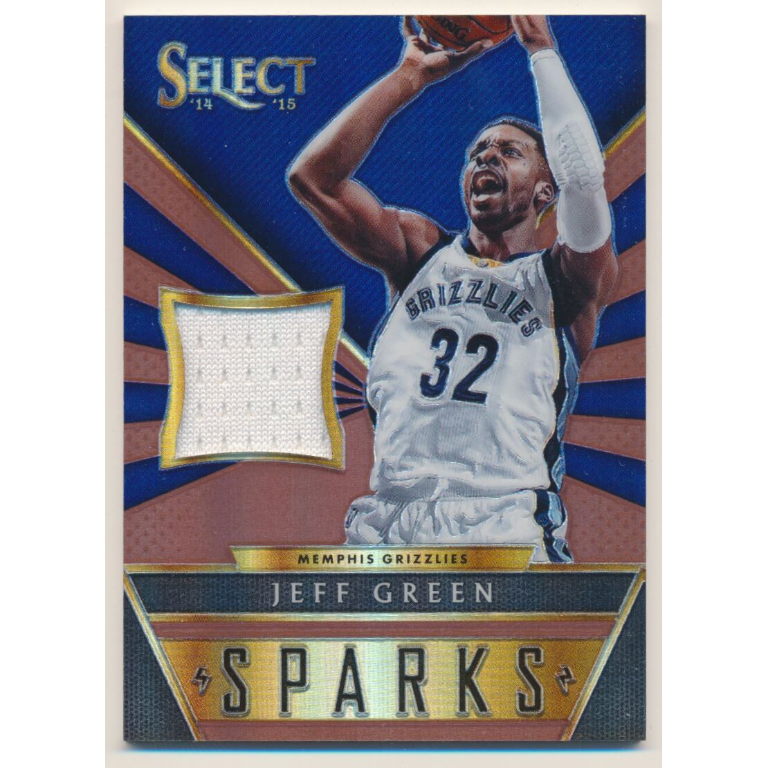 2014-15 Select Sparks Jerseys Prizms Copper #29 Jeff Green/49 2014-15 Select Sparks Jerseys Prizms Copper #29 Jeff Green/49