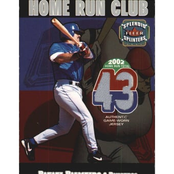 2003 Fleer Splendid Splinters Home Run Club Memorabilia #14 Rafael Palmeiro Jsy